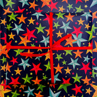 Image 3 of Star Lantern Wrapping paper ( 2 sheets and Gift Tags)