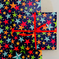 Image 4 of Star Lantern Wrapping paper ( 2 sheets and Gift Tags)