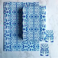 Image 3 of Folk Art Wrapping paper( 2 sheets and Gift Tags)