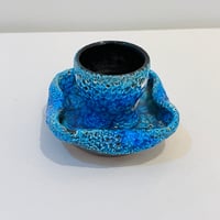 Image 7 of Coquetier vintage 1960 en grès Fat Lava – Poterie du Cyclope - Émaux des glaciers