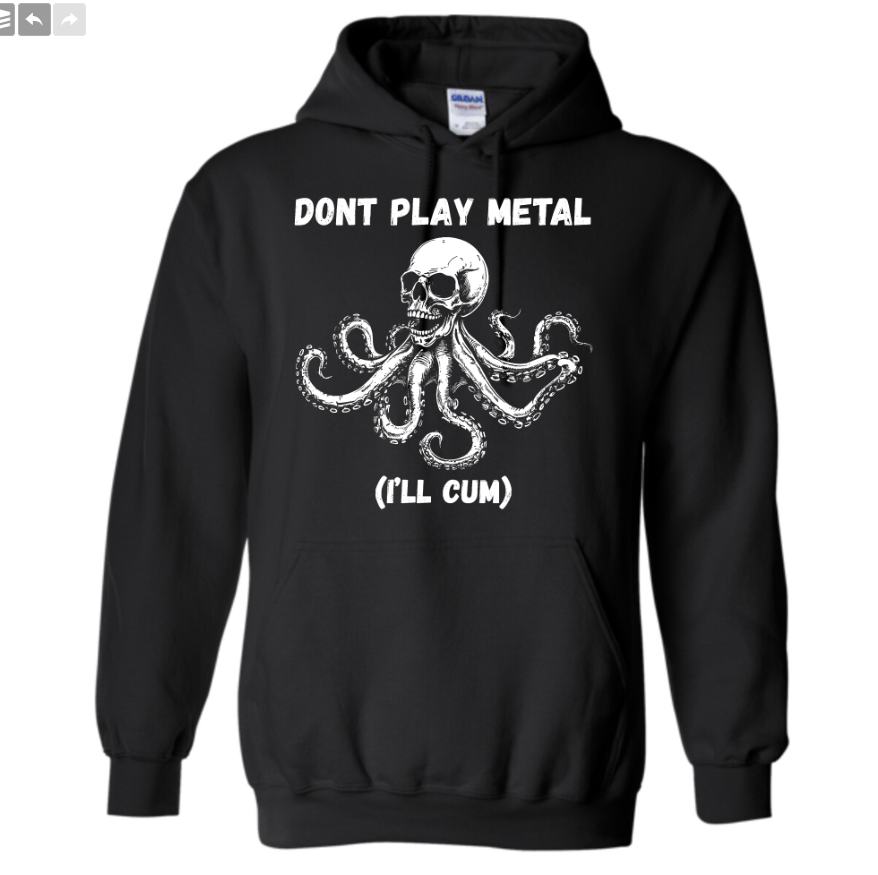 Image of Dont Play Metal Skeleton Octopus - Hoodie
