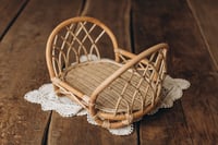 Image 6 of Ivy bed in white and natural brown color