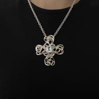 Image 3 of Cross topaze necklace (made to order)