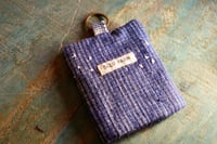 Image 5 of Small Coin Purse with Key Ring – Vintage Fabric Zipper Pouch