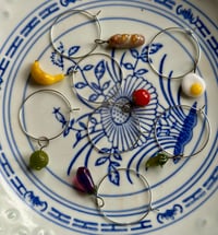 Image 2 of Market Basket Wine Charms (set of 6)