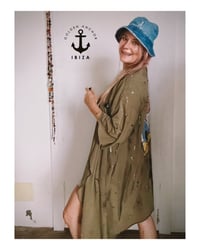 Image 4 of SWEATSHIRT CARDIGAN ¥ unisex ¥ upCyclinG viLLaGe punK¥IbiZa ¥TrenChcoaT¥ festivaL