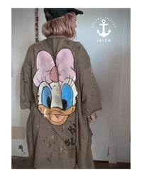 Image 1 of SWEATSHIRT CARDIGAN ¥ unisex ¥ upCyclinG viLLaGe punK¥IbiZa ¥TrenChcoaT¥ festivaL