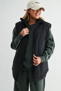 Image 2 of Summit Curve Longline Puffer Vest - 2 colors