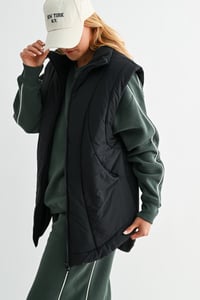 Image 1 of Summit Curve Longline Puffer Vest - 2 colors