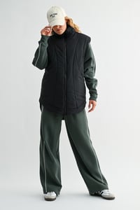Image 4 of Summit Curve Longline Puffer Vest - 2 colors
