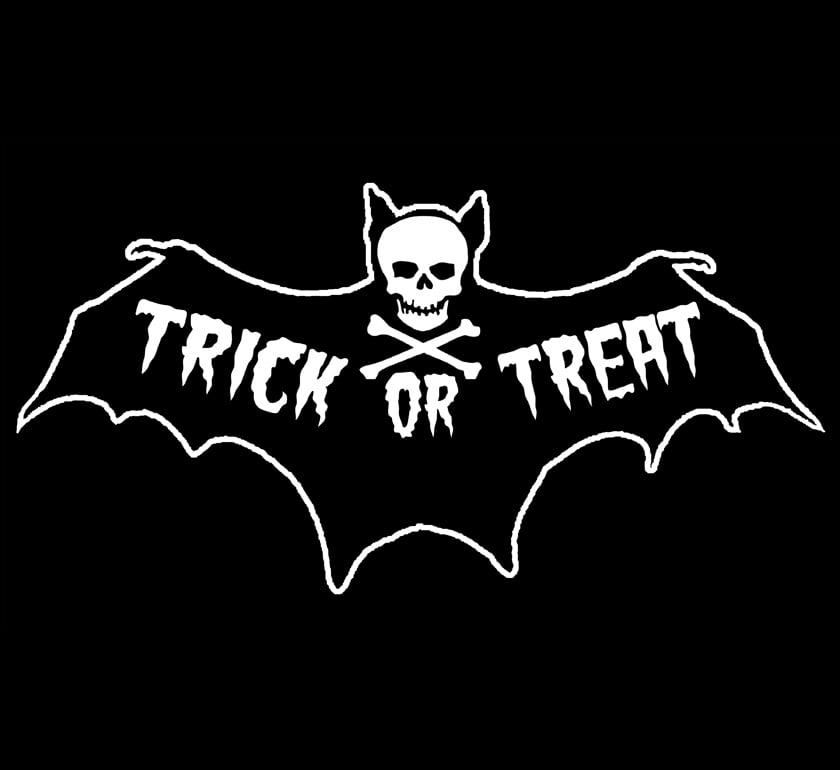 Image of TRICK OR TREAT BAT  Mens shirt- few left