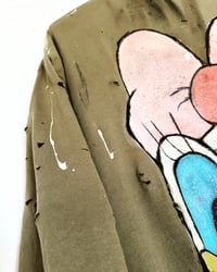 Image 2 of SWEATSHIRT CARDIGAN ¥ unisex ¥ upCyclinG viLLaGe punK¥IbiZa ¥TrenChcoaT¥ festivaL