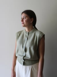 Image 3 of NATURALLY DYED LIGHTWEIGHT MERINO VEST _ COL. 8027
