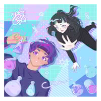 Image 2 of Indigo x Gold Print