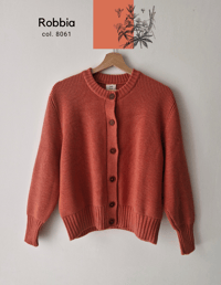 Image 2 of NATURALLY DYED MERINO CARDIGAN _ COL. 8035
