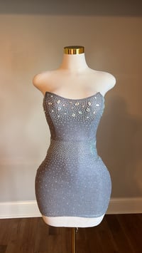 Image 2 of Melanie rhinestone mini dress
