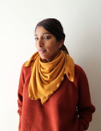 Copy of  BANDANA  65x65 cm,  100% MERINO WOOL /SENAPE