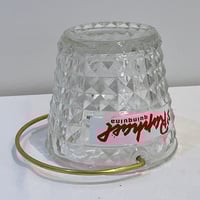 Image 8 of Seau à glaçons en verre St Raphaël rétro - pointe de diamant - seau à glace vintage 1960