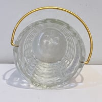 Image 7 of Seau à glaçons en verre St Raphaël rétro - pointe de diamant - seau à glace vintage 1960