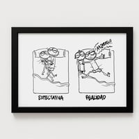 Print firmado "Expectativa vs Realidad del amor"