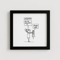 Image 2 of  Print firmado "Cállate loca" (versión gato)