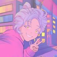 Image 3 of Purple x Brown - Print