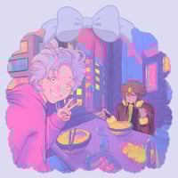 Image 1 of Purple x Brown - Print