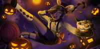 Image 2 of Indigo - Halloween - Print