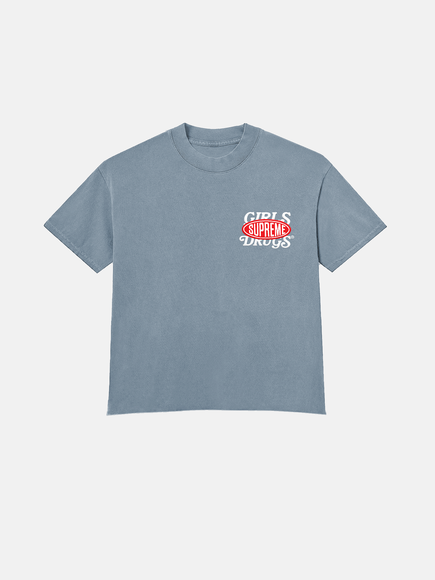 Image of GIRLS ARE DRUGS® x SUPREME® TEE  - DENIM