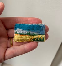 Image 2 of Golden Field Hand Stitched Brooch