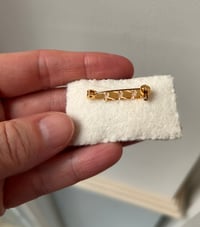 Image 4 of Golden Field Hand Stitched Brooch