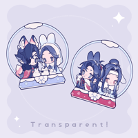 Image 2 of MXTX Snowball transparent stickersheet