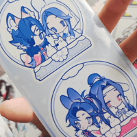 Image 3 of MXTX Snowball transparent stickersheet