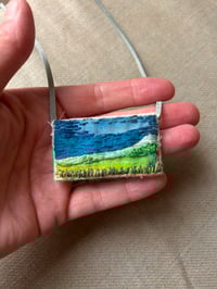 Image 3 of Landscape Hand Embroidered Amulet 