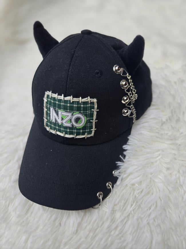 Inzo Patchwork Horn Hat