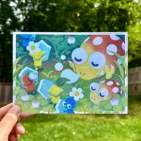 Pikmin and Bulborbs - Risograph Print