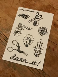 Sewing Tools Sticker Sheet!