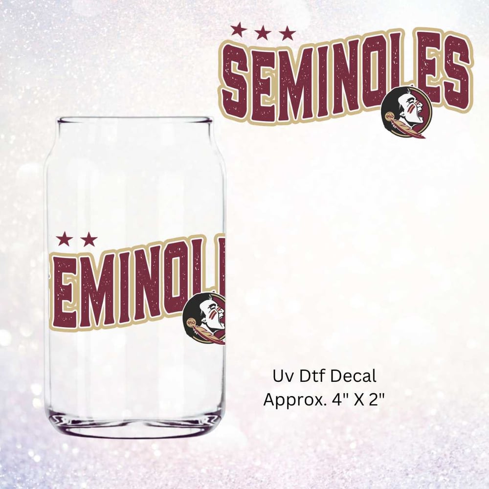 Image of Florida State Football Uv Dtf Wrap or Decal choice of 2