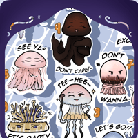 Image 1 of Jellyfish stickers