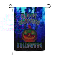 Image 2 of Garden flag - Happy Haunting Halloween Jack o Lantern