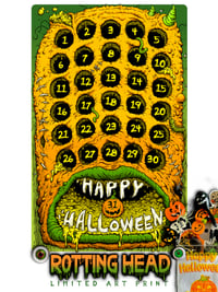 Image 3 of EYE LOVE HALLOWEEN limited prints [TWO DESIGNS] w/ Eyeball Tracker & Treat Bag!