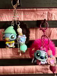 Image 1 of Disney Stitch Keychains – Cheshire Cat & Gus Gus Costumes ✨🐭🐱