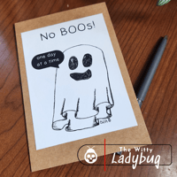 Image 2 of No Boos Sobriety Greeting Card (2025)