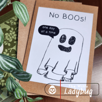 Image 3 of No Boos Sobriety Greeting Card (2025)