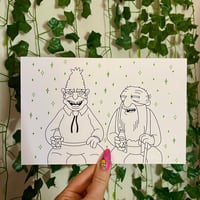 Image 1 of Trippy Grandpa & Jasper - A4 