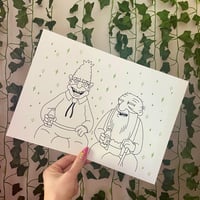 Image 2 of Trippy Grandpa & Jasper - A4 