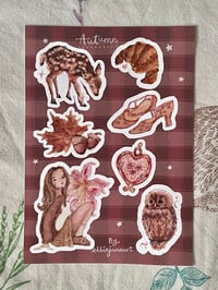 autumn sticker sheet