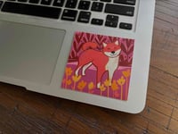 Image 3 of Happy Dog Vinyl Sticker, 3-inch