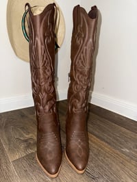 Image 1 of Brown Western Boots 