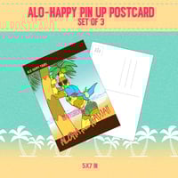 Image 1 of Alo-Happy Tour Pin Up -Postcard edition- set of 3